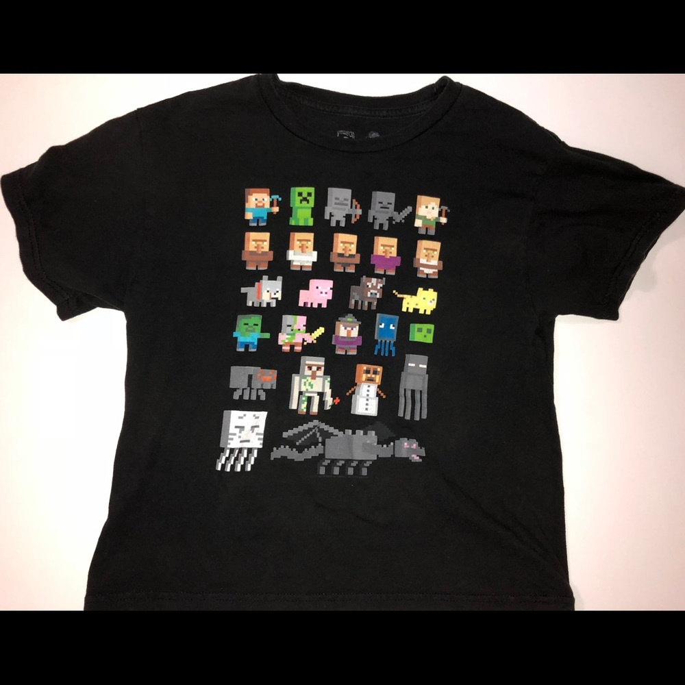 Boys Mine Craft Character Teeshirt